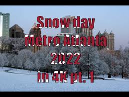 snow day in metro atlanta 2022 in 4k pt