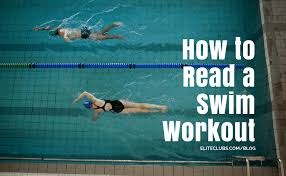 how to read a swim workout elite