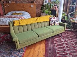 Green Flexsteel Sofa Couch