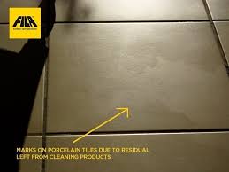 how should porcelain tiles be cleaned