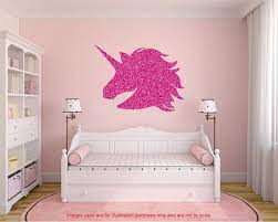 Glitter Unicorn Wall Decal Large