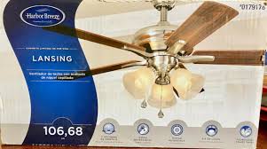 I had one fan installed 3 yrs ago, beep doesn't bother me but now the light is off totally and the remote is not harbor breeze receivers are junk. Harbor Breeze Lansing 40949 Brushed Nickel Finish Ceiling Fan 42 Inch For Sale Online Ebay