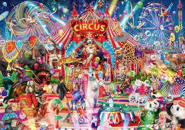 Circus Animal Red Colorful Fantasy