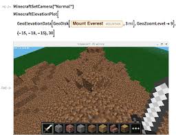 Four Minecraft Projects With The Wolfram Language Wolfram Blog