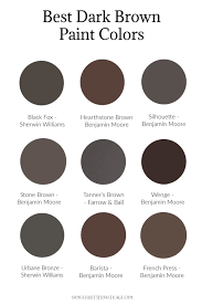 Best Dark Brown Paint Colors So Much