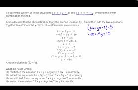 To Solve The System Of Linear Equations