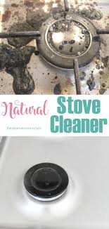 how to clean a stove through natural