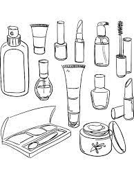 makeup coloring pages