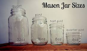 Common Mason Jar Sizes Quart Mason Jars Mason Jar Sizes