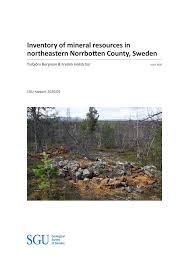 Inventory of mineral resources in northeastern Norrbotten County, Sweden