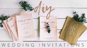 diy my wedding invitations with me