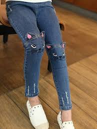 They always say that jeans should be washed rarely so they can last longer and maintain their color. Kids Girls Basic Solid Colored Jeans Blue 7475790 2020 15 39