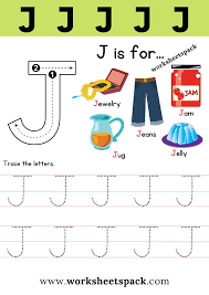 free letter j printable worksheets pdf