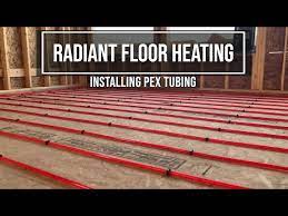 radiant floor heating installing pex