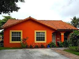 Burnt Orange Exterior Paint House