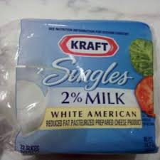 white american cheese slices