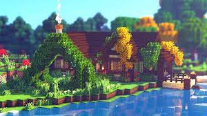 This minecraft build tutorial shows you how to build a beautiful cottagecore flower shop step by step. Minecraft How To Build A Cottage Survival Base Cottagecore Fairycore Minecraft Map