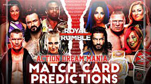 Petersburg, florida, as the promotion wrapped up the show tonight (sun., jan. Wwe Royal Rumble 2021 Predictions My Match Card Action Dream Mania Youtube