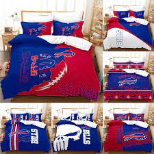 Buffalo Bills Bedding Set 3pcs Soft