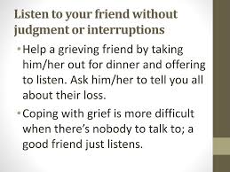 ppt how do you help a grieving friend