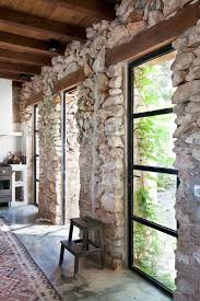 57 Exposed Stone Wall Ideas For A