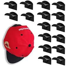 16 Pack Adhesive Hat Hooks For Wall Hat