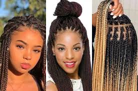 20 por black braided hairstyles