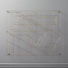 Graham Geometric Brass Wire Wall Art