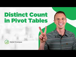 excel distinct count with a pivottable