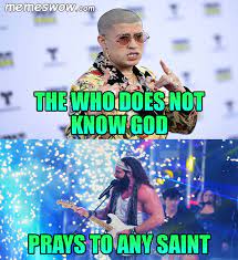 That's what wwe superstar damian priest says bad bunny confessed to him backstage as they waited to appear on screen at wwe's royal rumble event in january. Wwe Memeswow