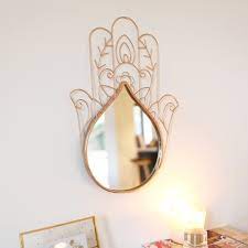 Rose Gold Hamsa Hand Mirror