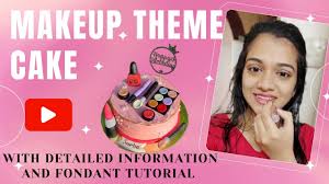 perfect makeup theme cake for beginners