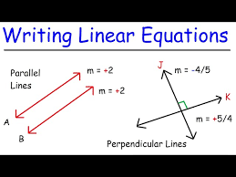 Writing Linear Equations Of Parallel
