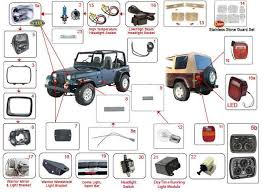 Jeep Lighting Parts Wrangler Yj Jeep Parts Morris 4x4 Center Jeep Wrangler Accessories Jeep Wrangler Jeep Wrangler Yj