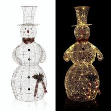 Gold Wire Holiday Decor Snowman