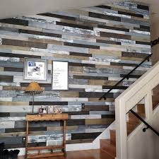 Reclaimed Wood Accent Wall Dark Winter