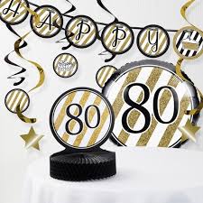 That question may appear a little trite. 80th Birthday Party Decorations Kit Black Gold Target