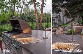 outdoor kitchen grill lighting ideas
