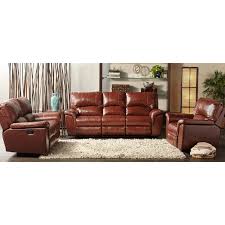 double reclining leather sofa
