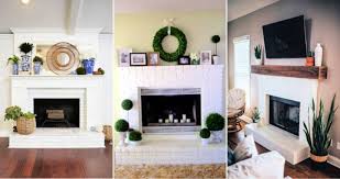 white brick fireplace ideas you can diy