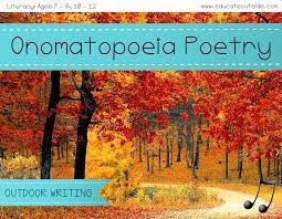 onomatopoeia poetry educate outside