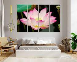 Lotus Flower Art For Bedroom Decor