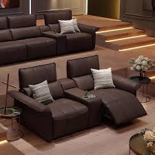 l shaped couch with recliner