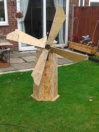 Handmade Windmill From Recycled Wood