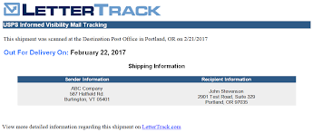 first cl mail tracking on your