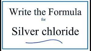 formula for silver chloride agcl