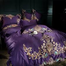 1000tc Egyptian Cotton Purple Bedding