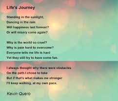 life s journey poem by kevin quero
