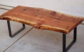 Redwood Slab Coffee Table