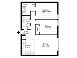 902 Sq Ft 2 Bed Apartment